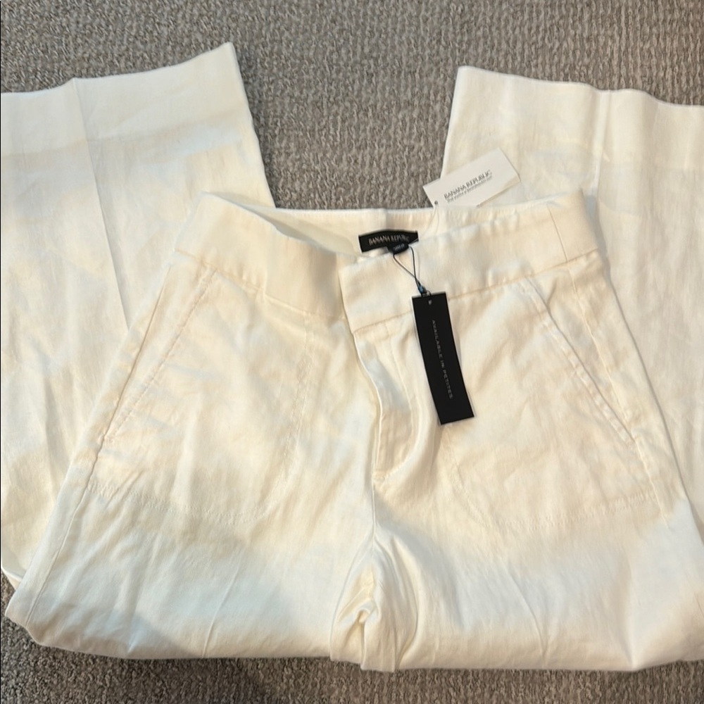Banana Republic Off-White Trousers